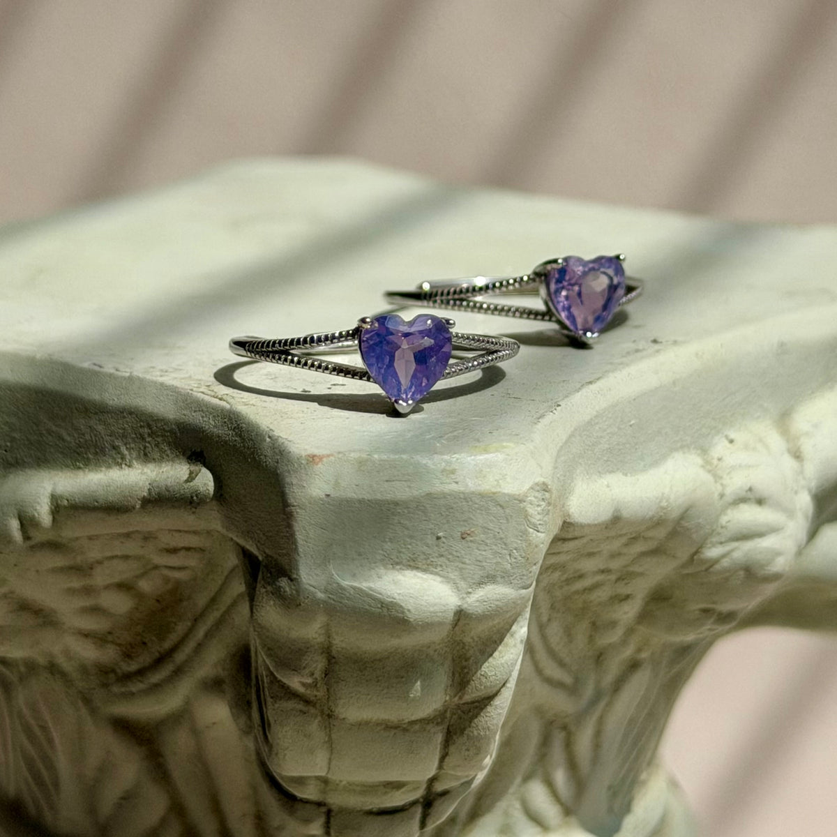 Selene Ring - Lavendelmondquarz - 925 Silber