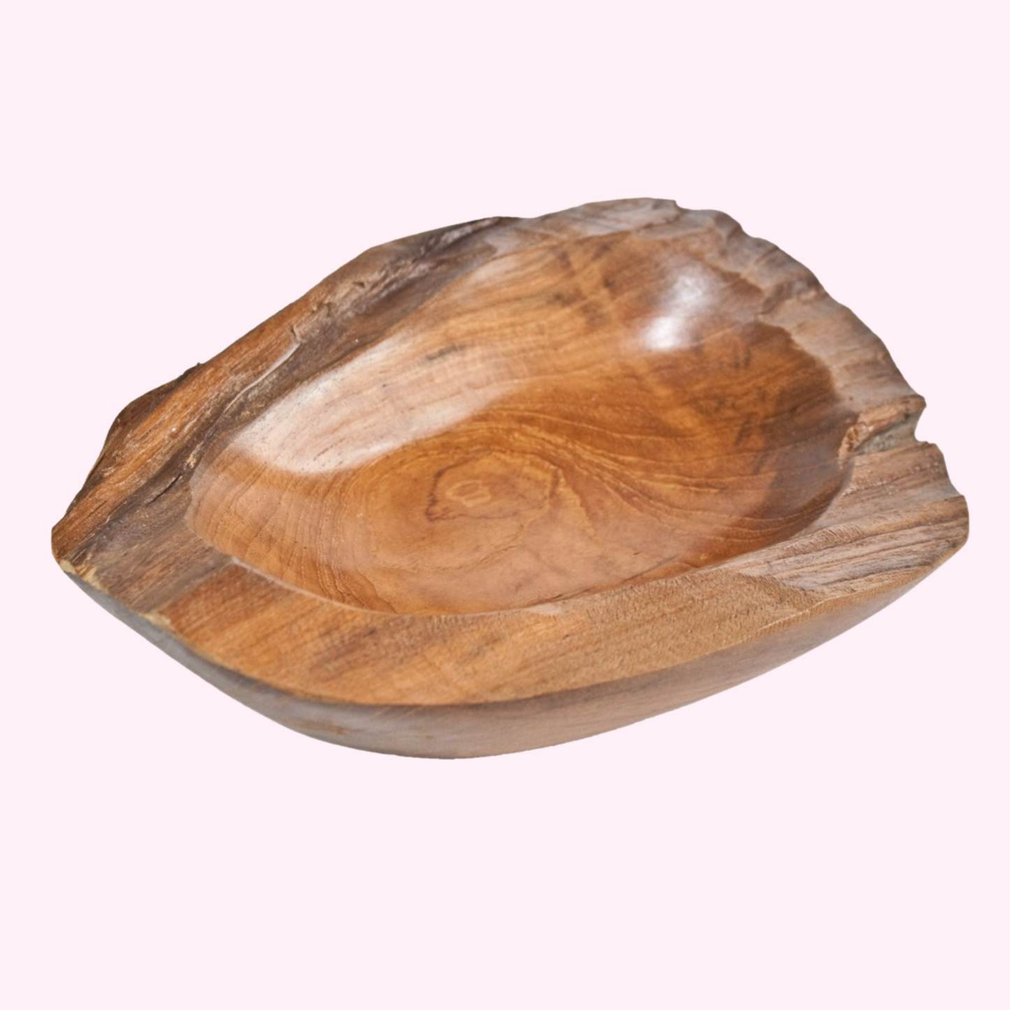 Schale aus Teakholz - Natur