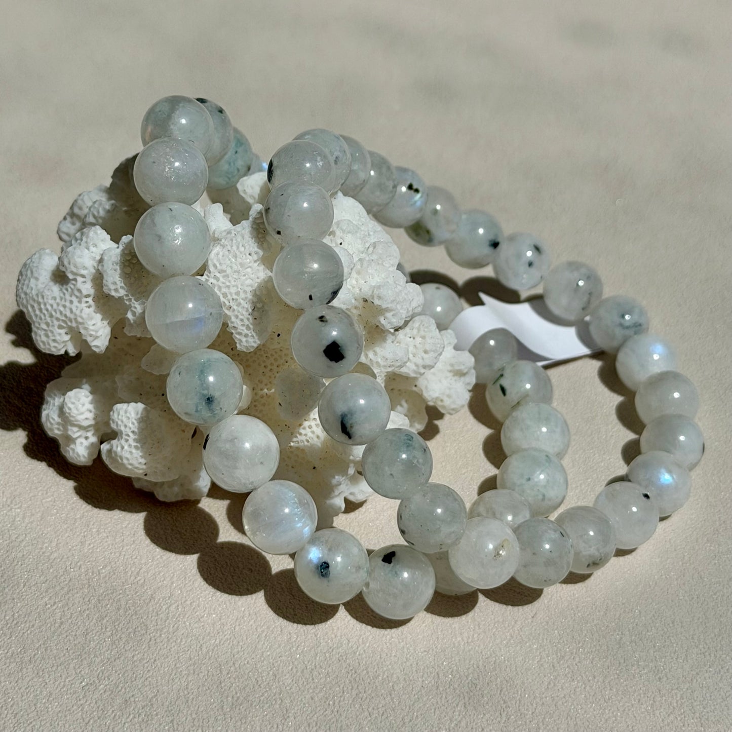 Regenbogenmondstein Armband - 8mm