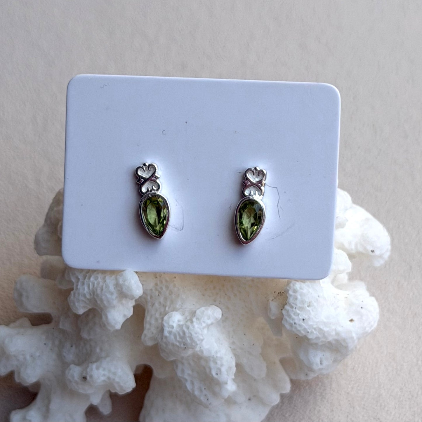 Peridot Ohrringe - 925 Silber