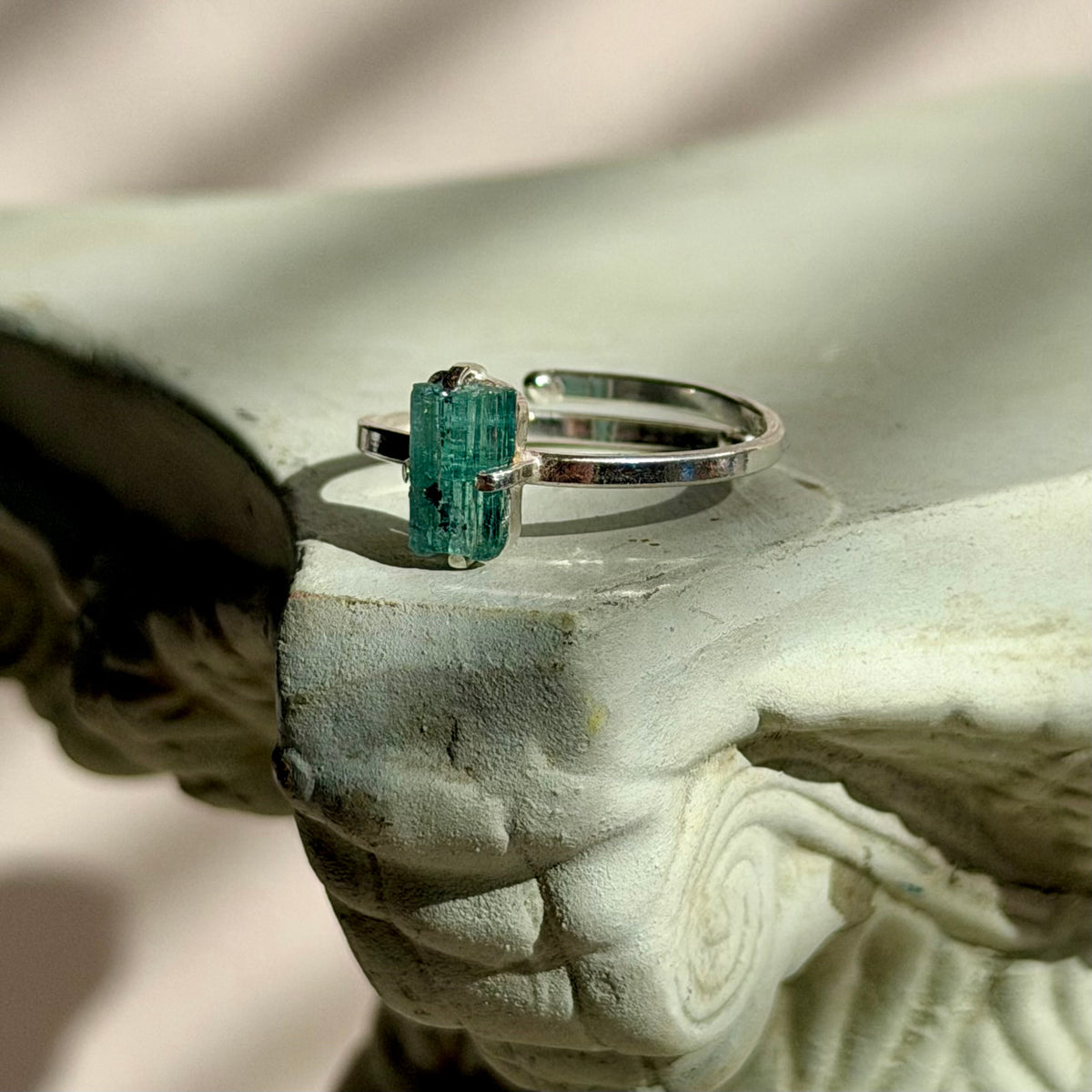 Galene Ring - Blauer Turmalin - 925 Silber