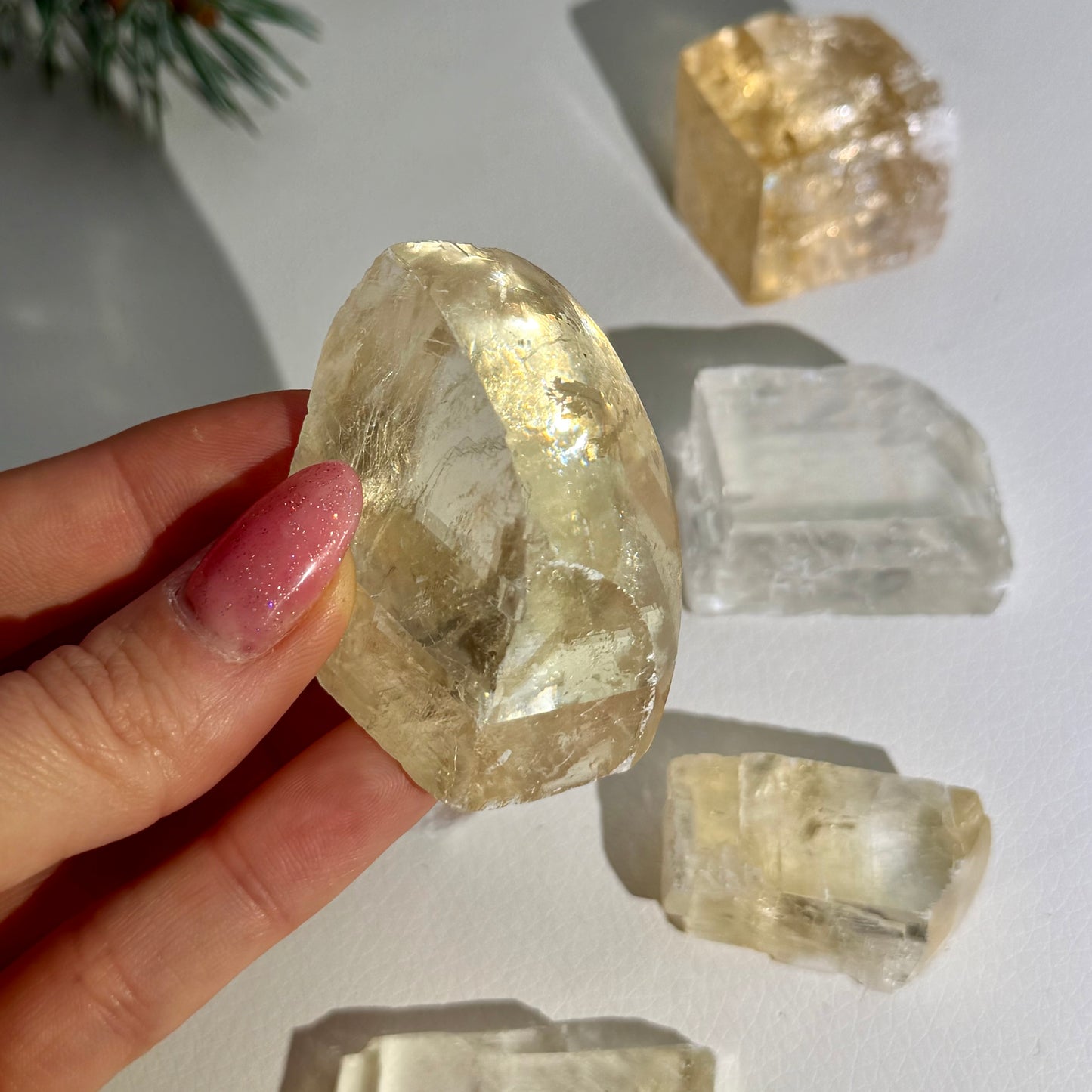 Optische Calcit Rohstücke