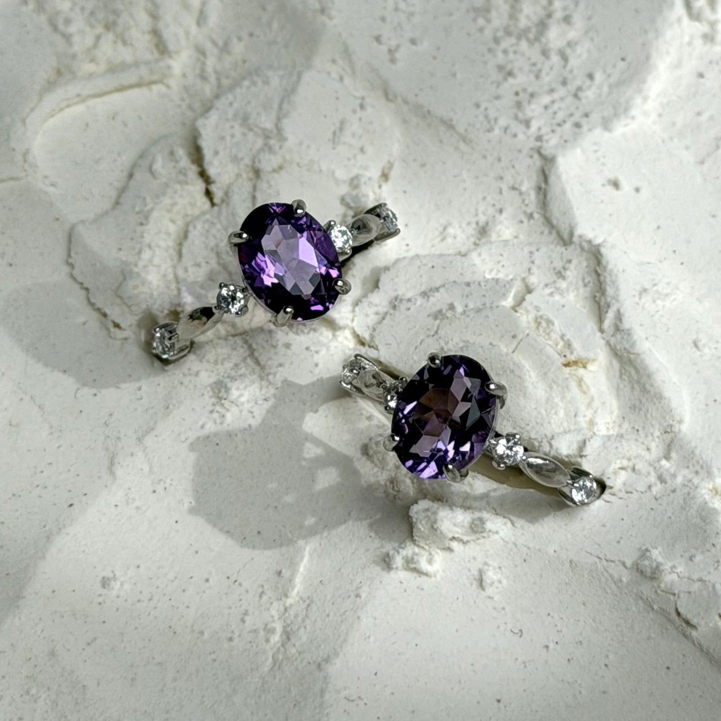 HQ Amethyst Ring - 925 Silber