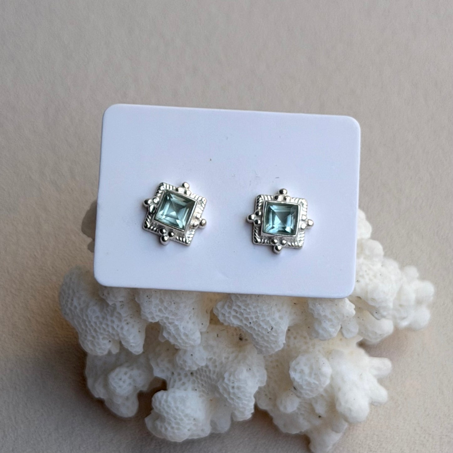 Topas Ohrringe - 925 Silber