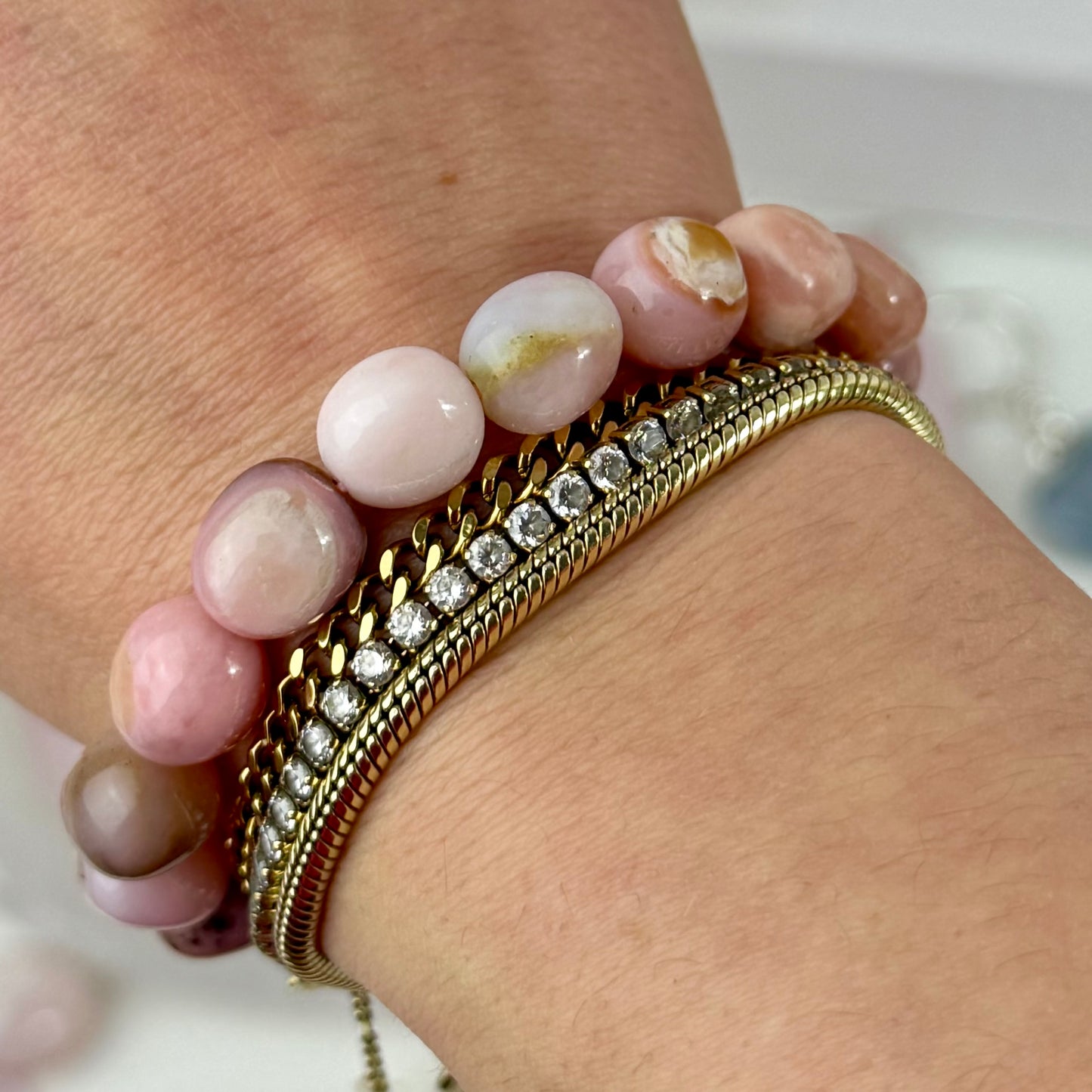 Pink Opal Armband
