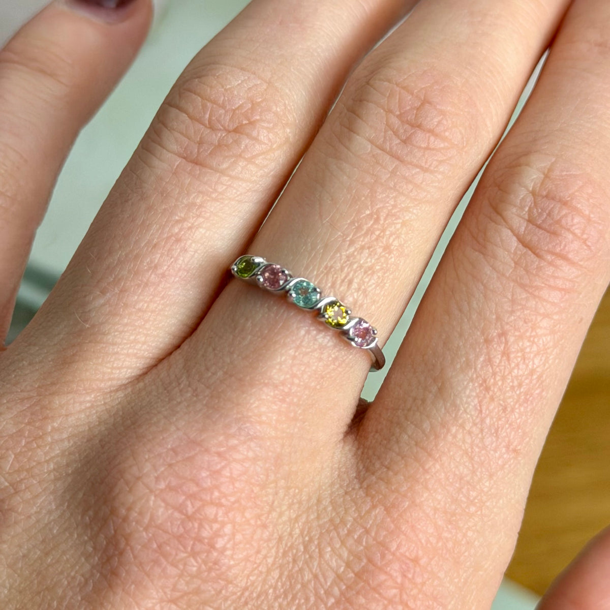 Iris Ring - Turmalin - 925 Silber