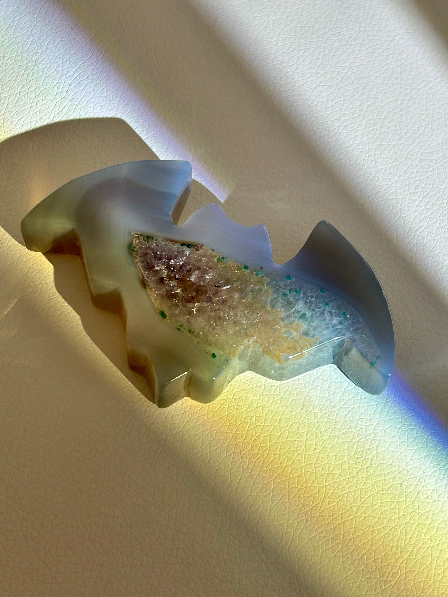 Druzy Achat Fledermaus - 45BF
