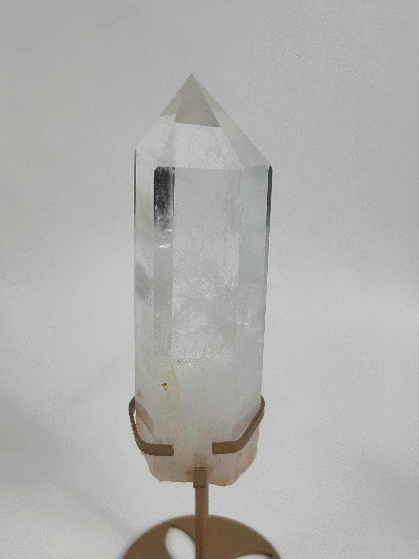 HQ Bergkristall Spitze mit Halterung - F