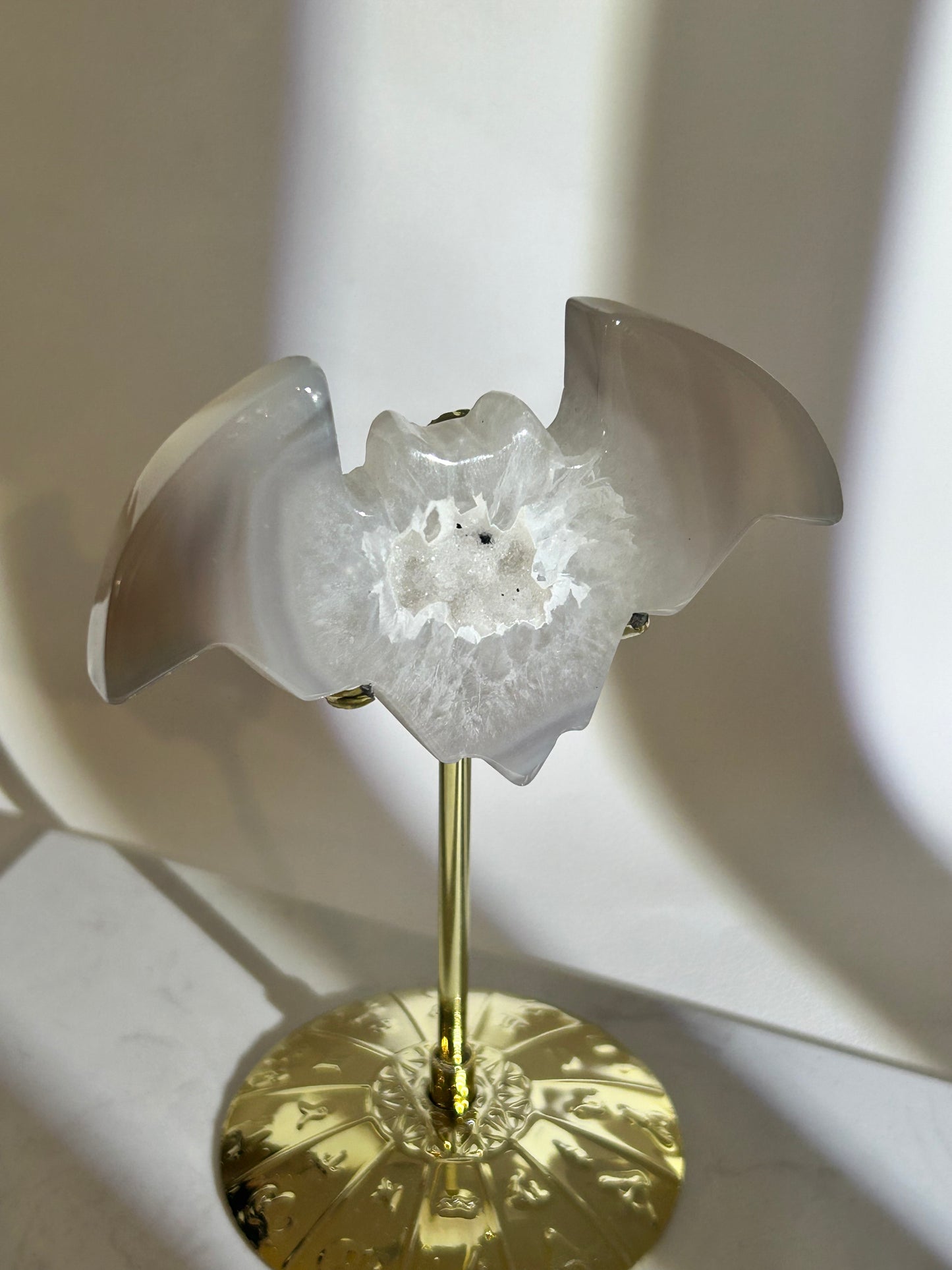 Druzy Achat Fledermaus - 45BI