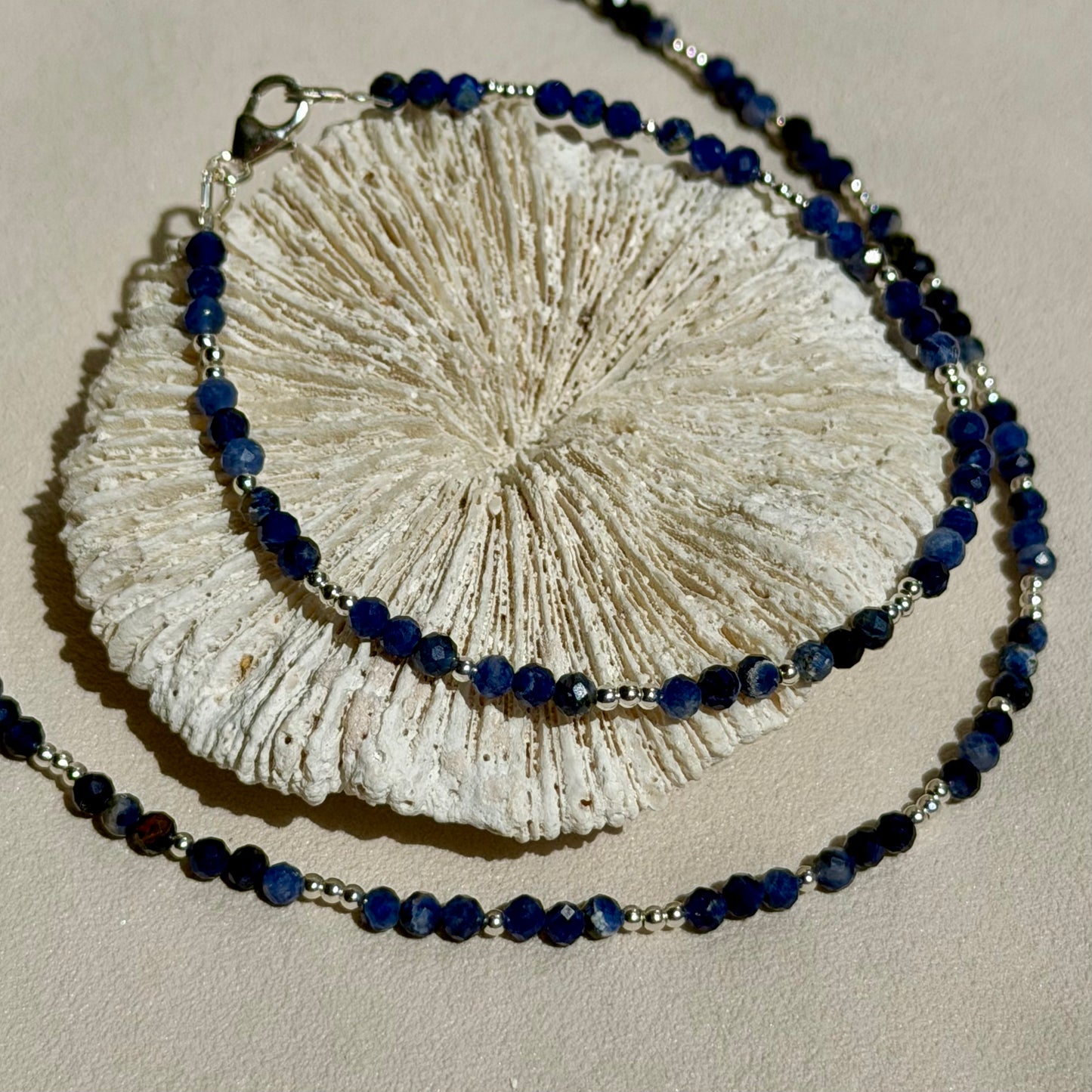KYANOS - Halskette - 925 Silber - Sodalit