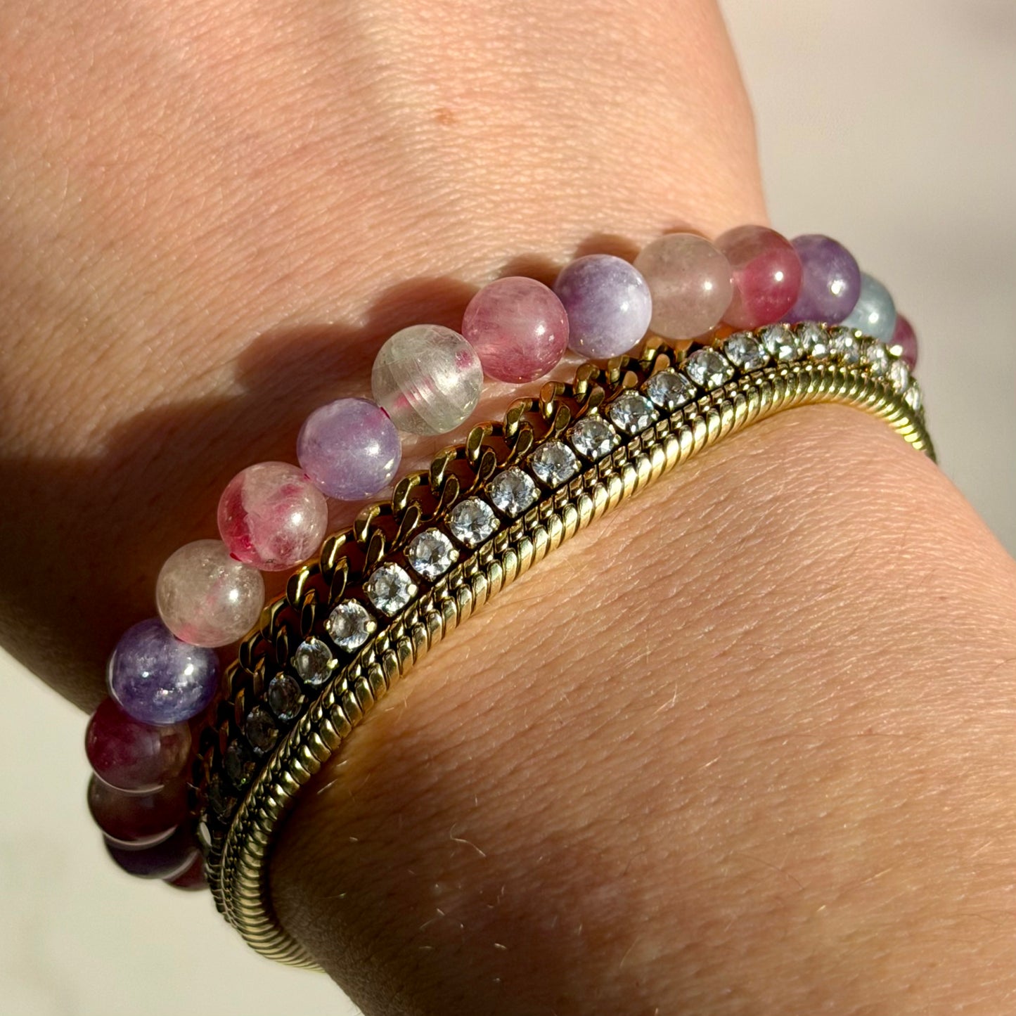 'Unicorn' Kyanit Armband | 6mm Perlen