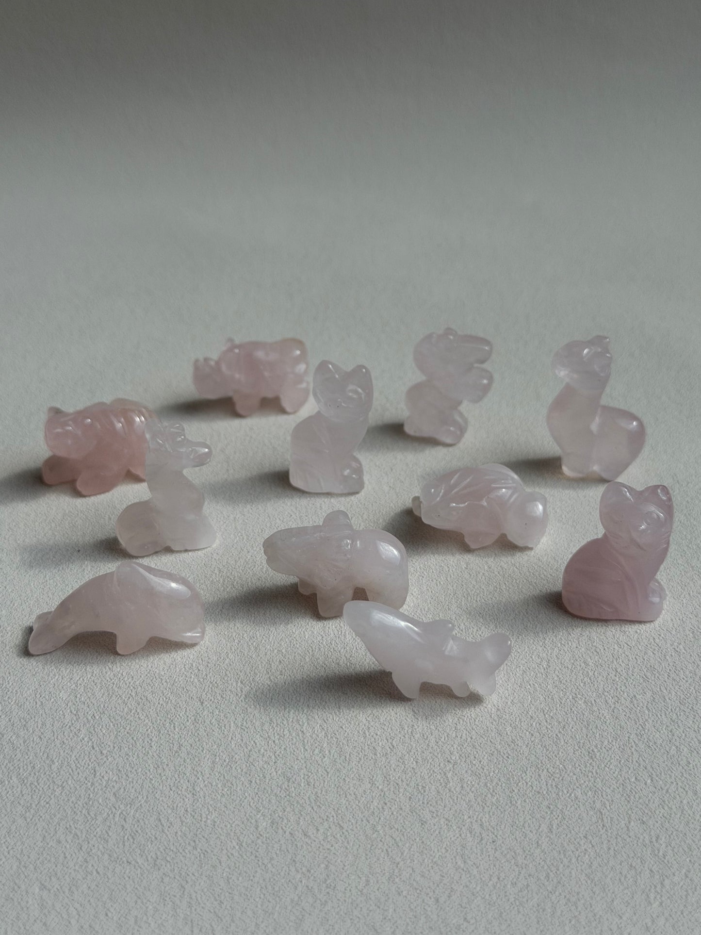 Rosenquarz Mini Carvings