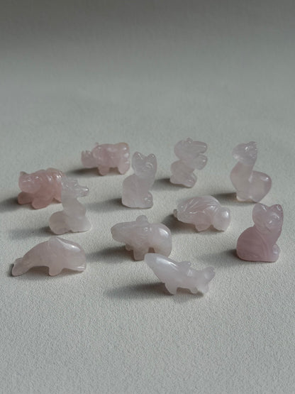 Rosenquarz Mini Carvings