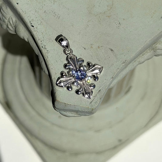 Tansanit Anhänger - 925 Silber