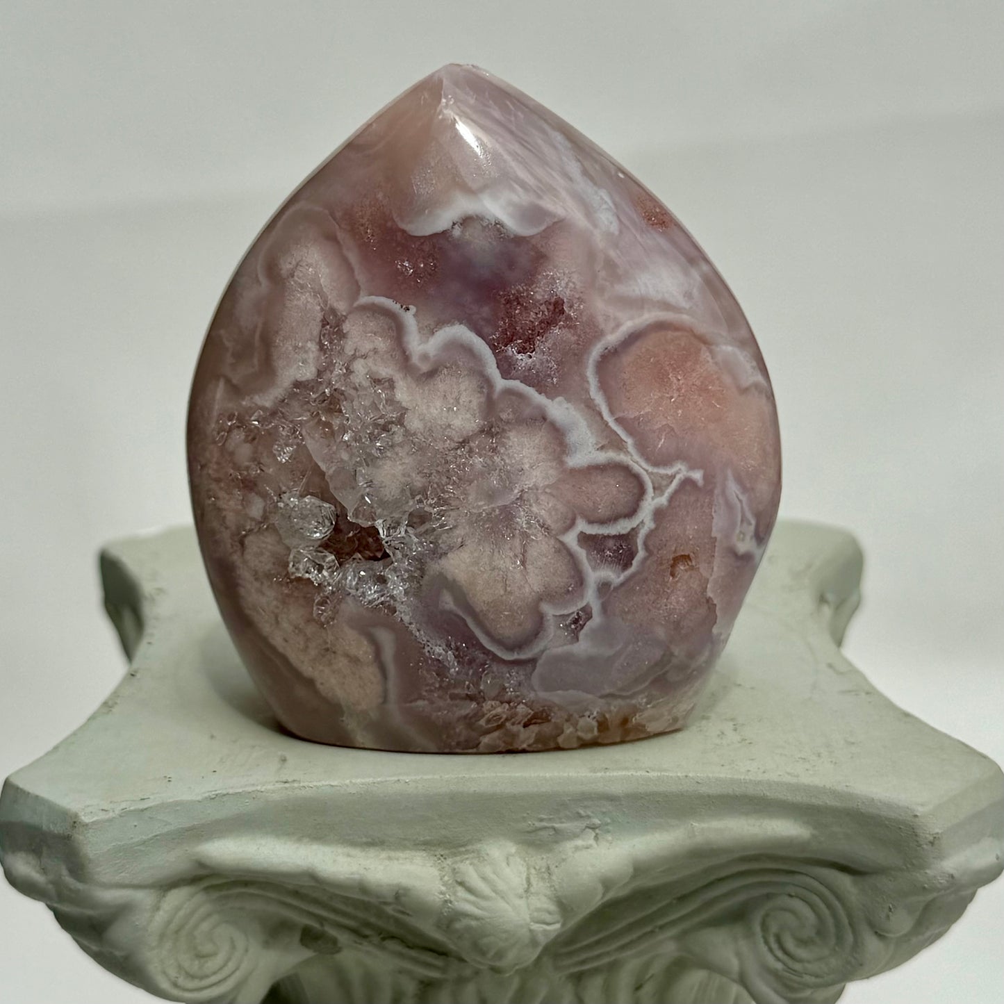 HQ Blumenachat X Amethyst Freiform V