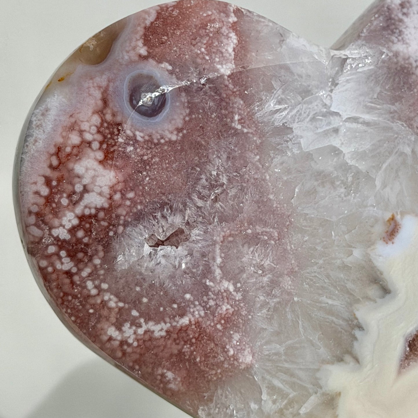 HQ Blumenachat X Amethyst Herz III