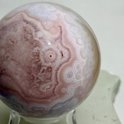 HQ Blumenachat X Amethyst Kugel IV