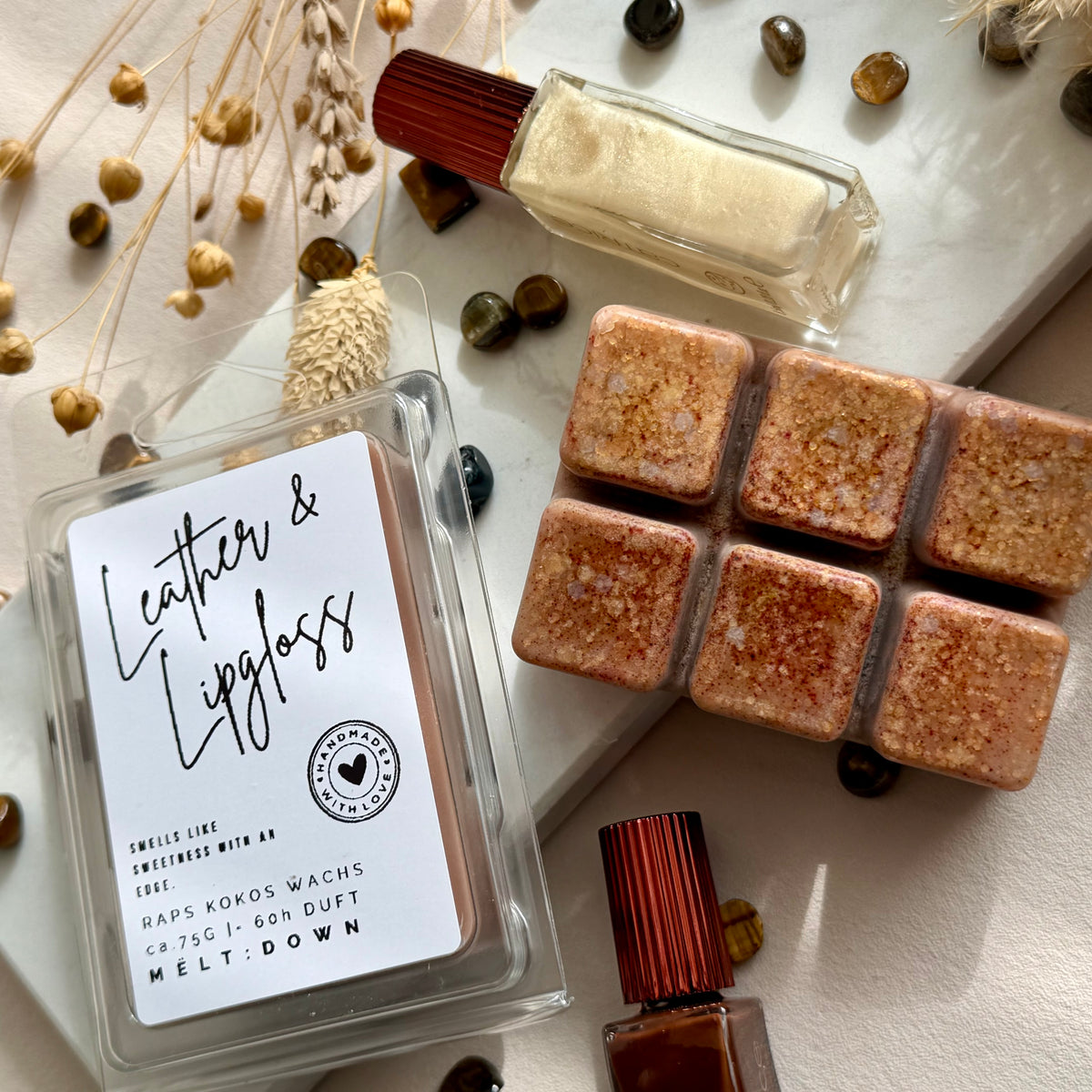 Leather & Lipgloss Duftwachs Snapbar - Mëltdown
