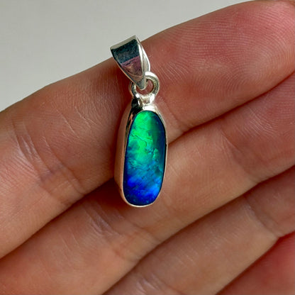 Australischer Opal Anhänger - 925 Silber - 129TK