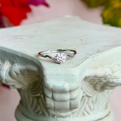 Phoibe Ring - Moissanit - 925 Silber