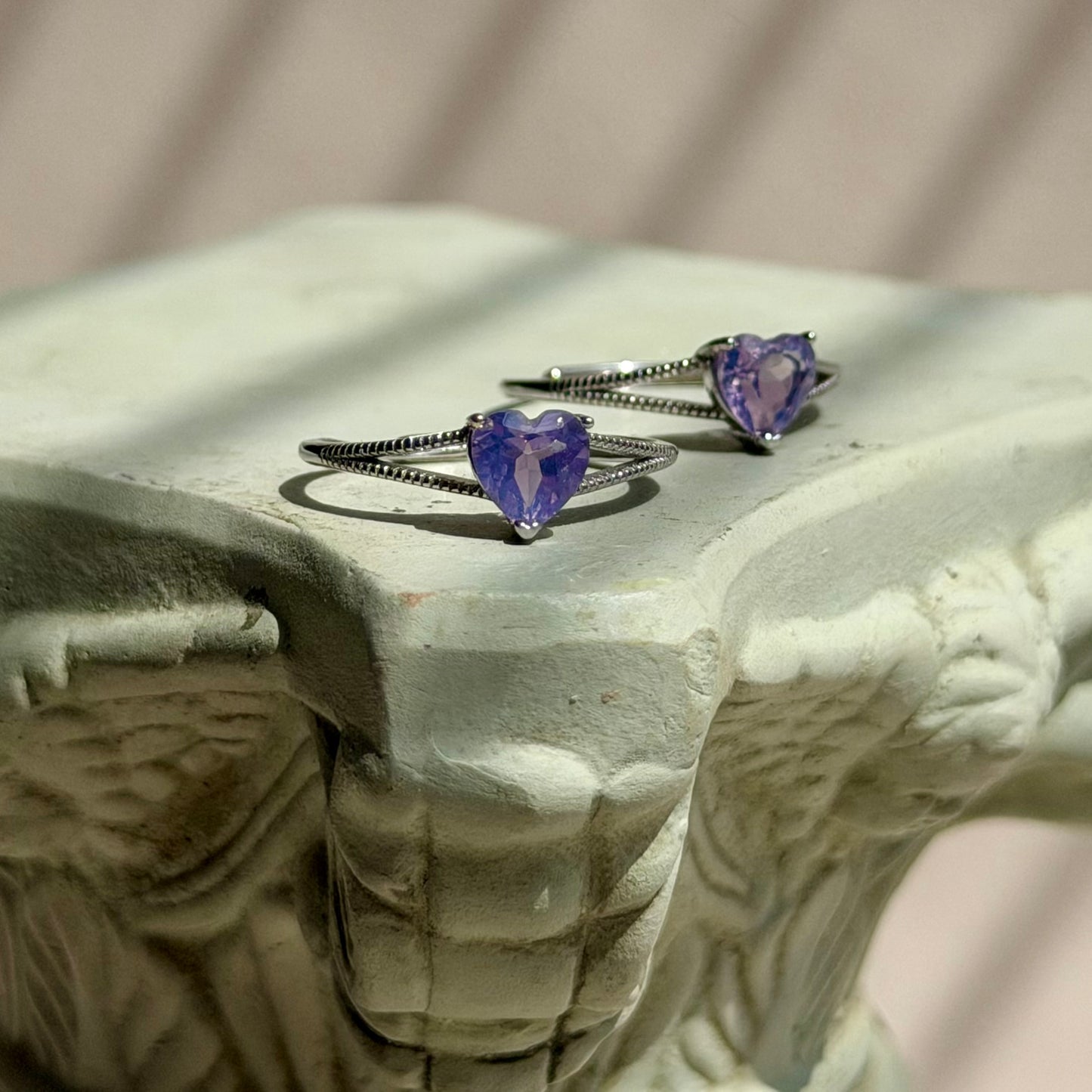 Selene Ring - Lavendelmondquarz - 925 Silber