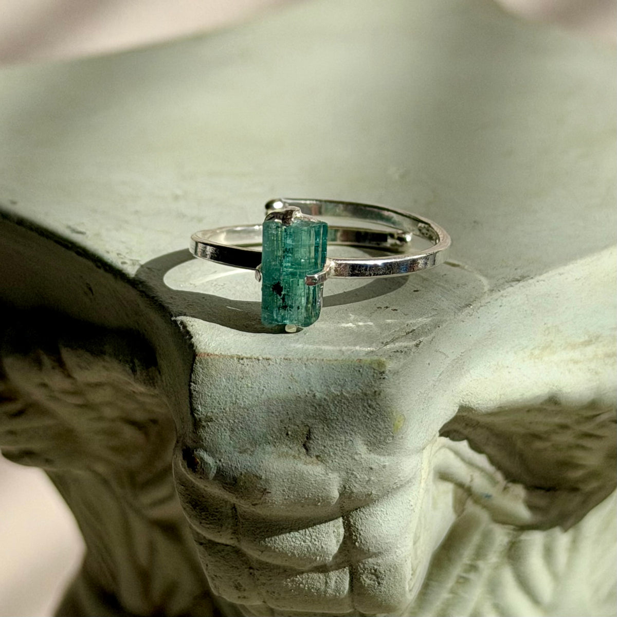 Galene Ring - Blauer Turmalin - 925 Silber