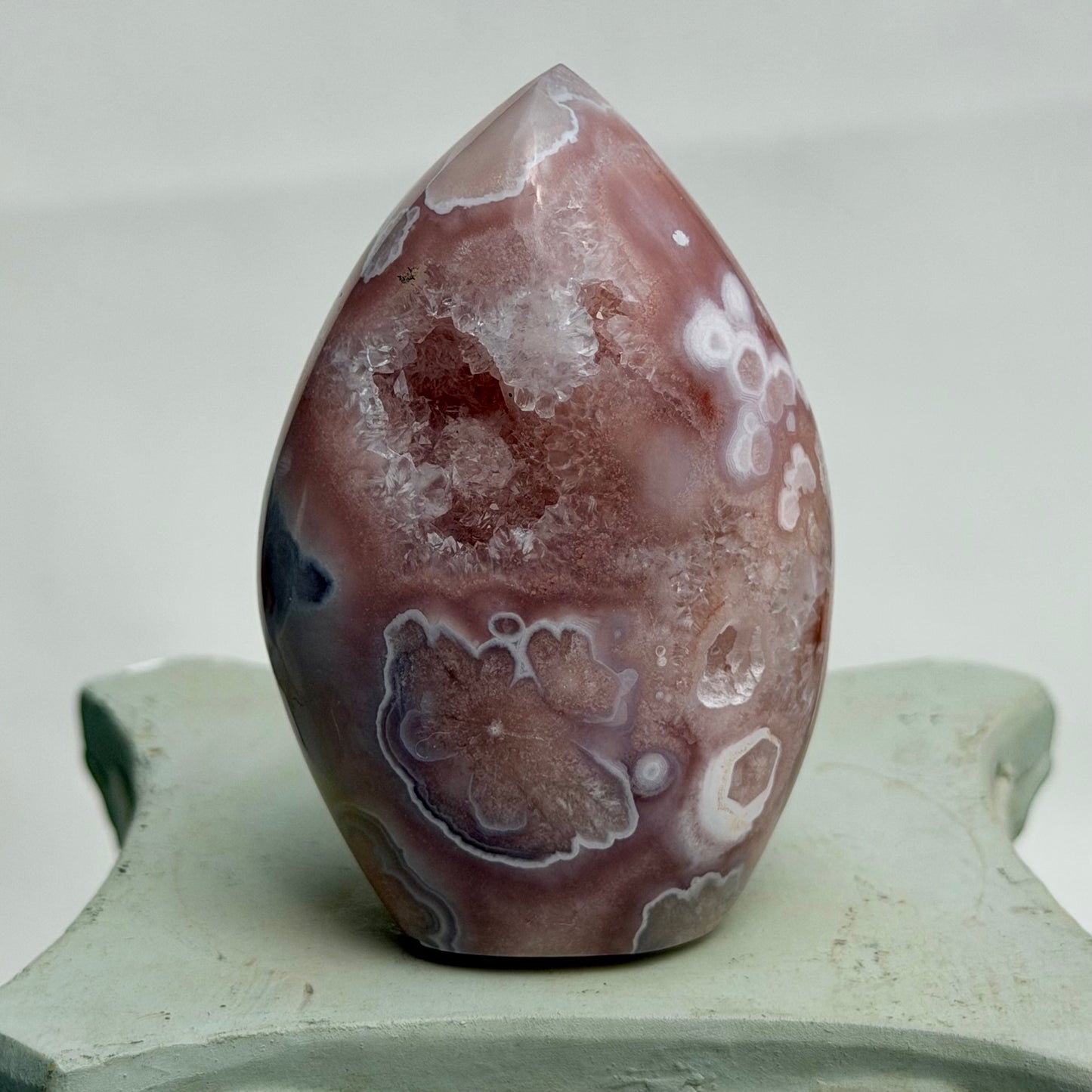 HQ Blumenachat X Amethyst Freiform VII