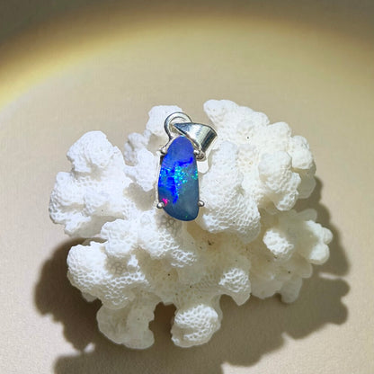 Australischer Opal Anhänger - 925 Silber - 129ET