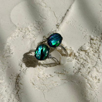 Iris Ring - Abalone - 925 Silber