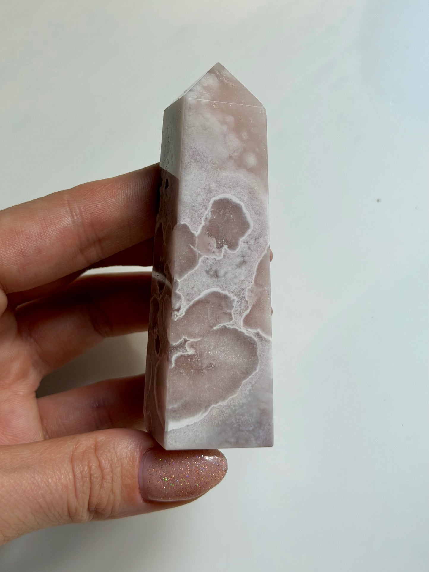 Blumenachat X Amethyst Turm 29XK