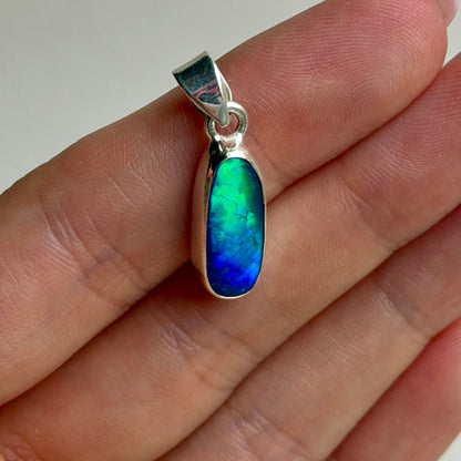 Australischer Opal Anhänger - 925 Silber - 129TK