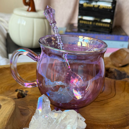 Hexenkessel Tasse mit Zauberstab-Löffel