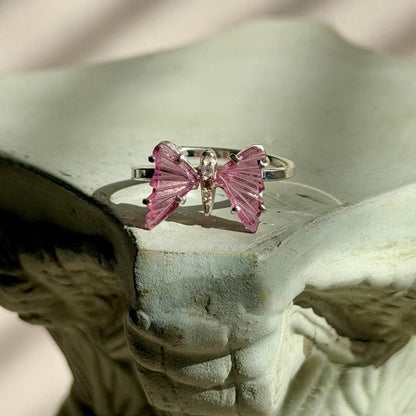 Kore Ring - Rosa Turmalin - 925 Silber