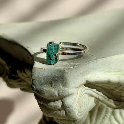 Galene Ring - Blauer Turmalin - 925 Silber