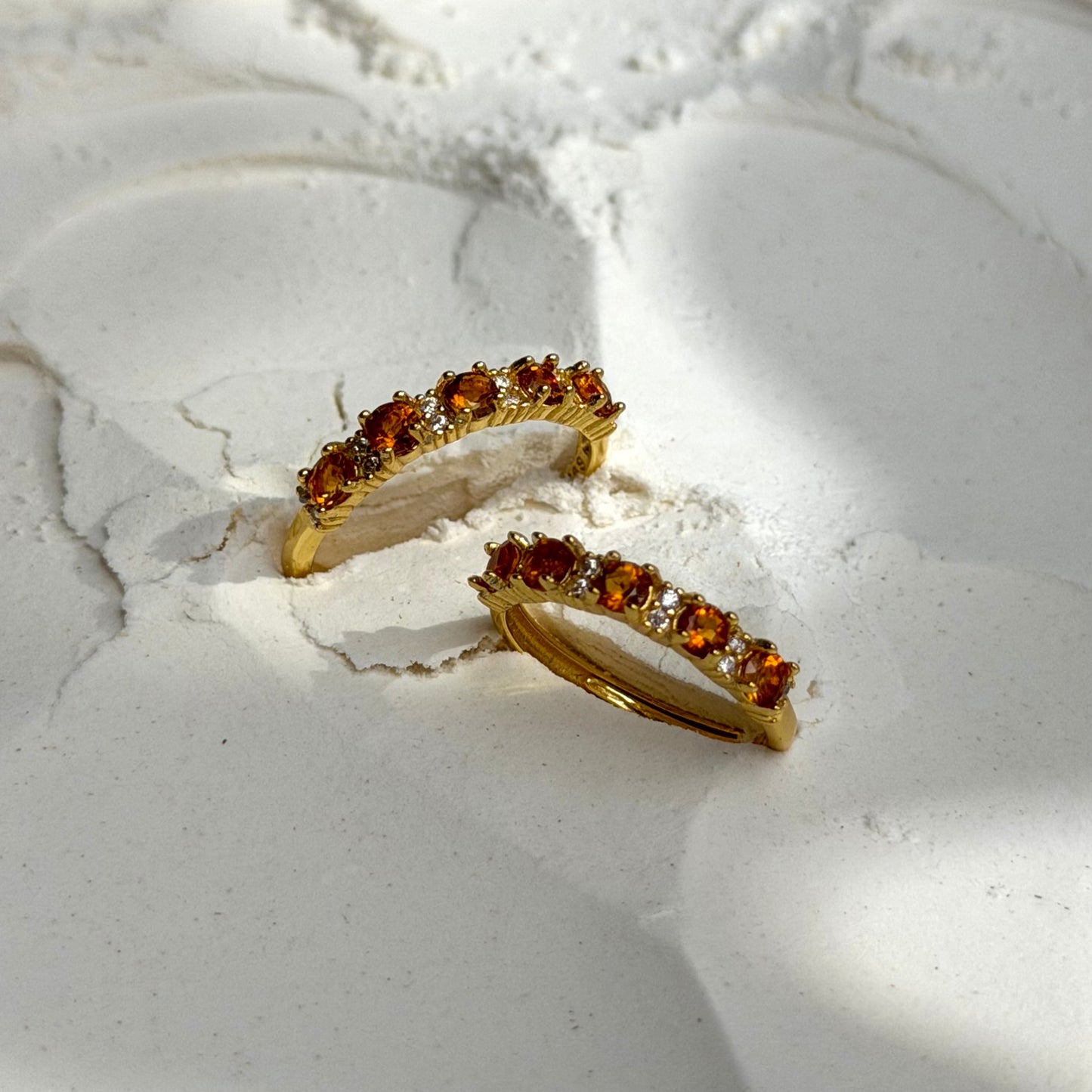 Hessonit Ring - 925 Silber