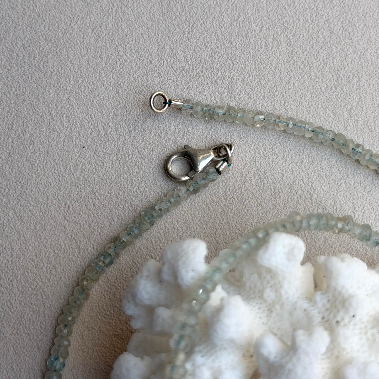 Aquamarin Kette - 925 Silber