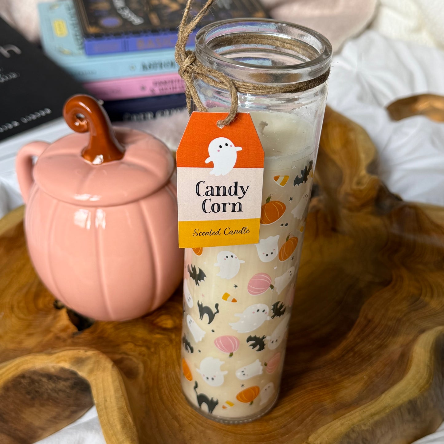 Candy Corn Kerze