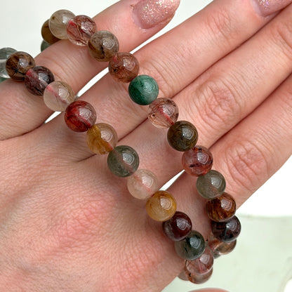 HQ Buntes Rutil - Armband 8mm