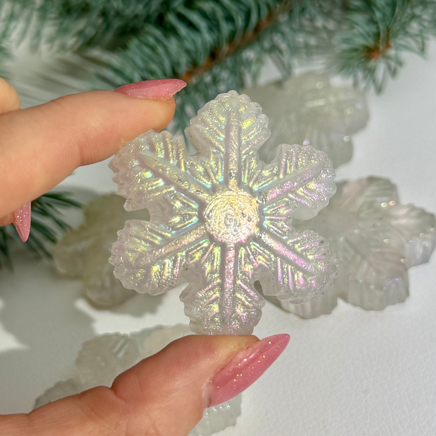 Aura Bergkristall Schneeflocke ❄️
