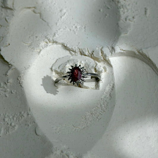 Pinker Turmalin Ring - 925 Silber