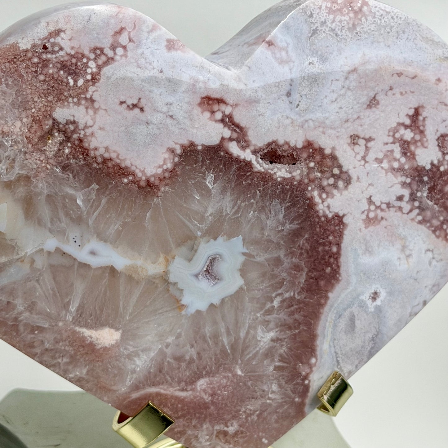 HQ Blumenachat X Amethyst Herz II