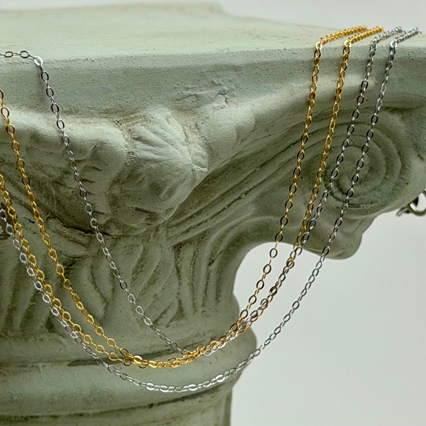 Dünne Kette für Anhänger und Charms - 925 Silber
