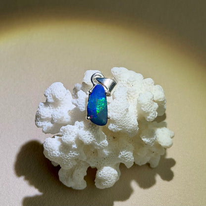 Australischer Opal Anhänger - 925 Silber - 129ET