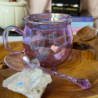 Hexenkessel Tasse mit Zauberstab-Löffel