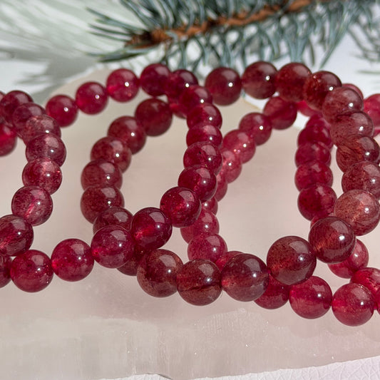 HQ Erbeerquarz Armband - 8mm