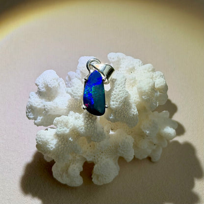Australischer Opal Anhänger - 925 Silber - 129ET