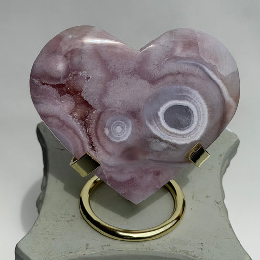 HQ Blumenachat X Amethyst Herz IV