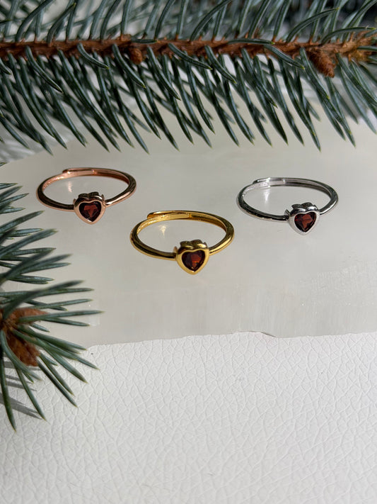 Ring 'Crimson Heart' - Granat