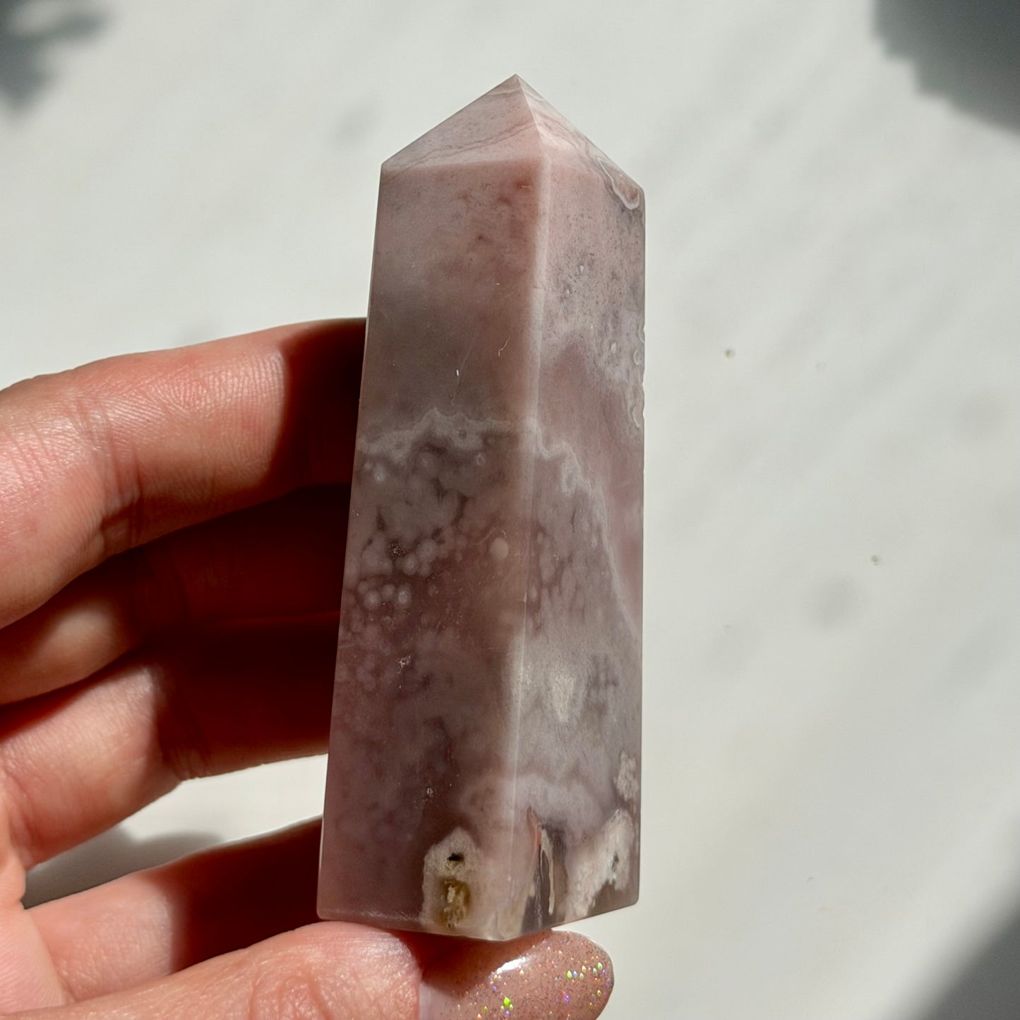Blumenachat X Amethyst Turm 27FP
