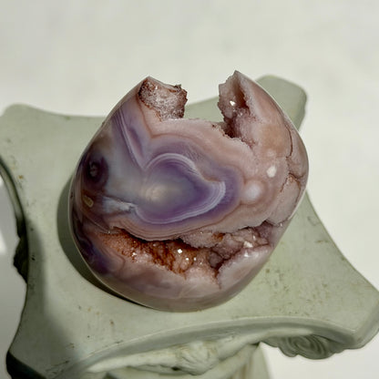 HQ Blumenachat X Amethyst Freiform IV